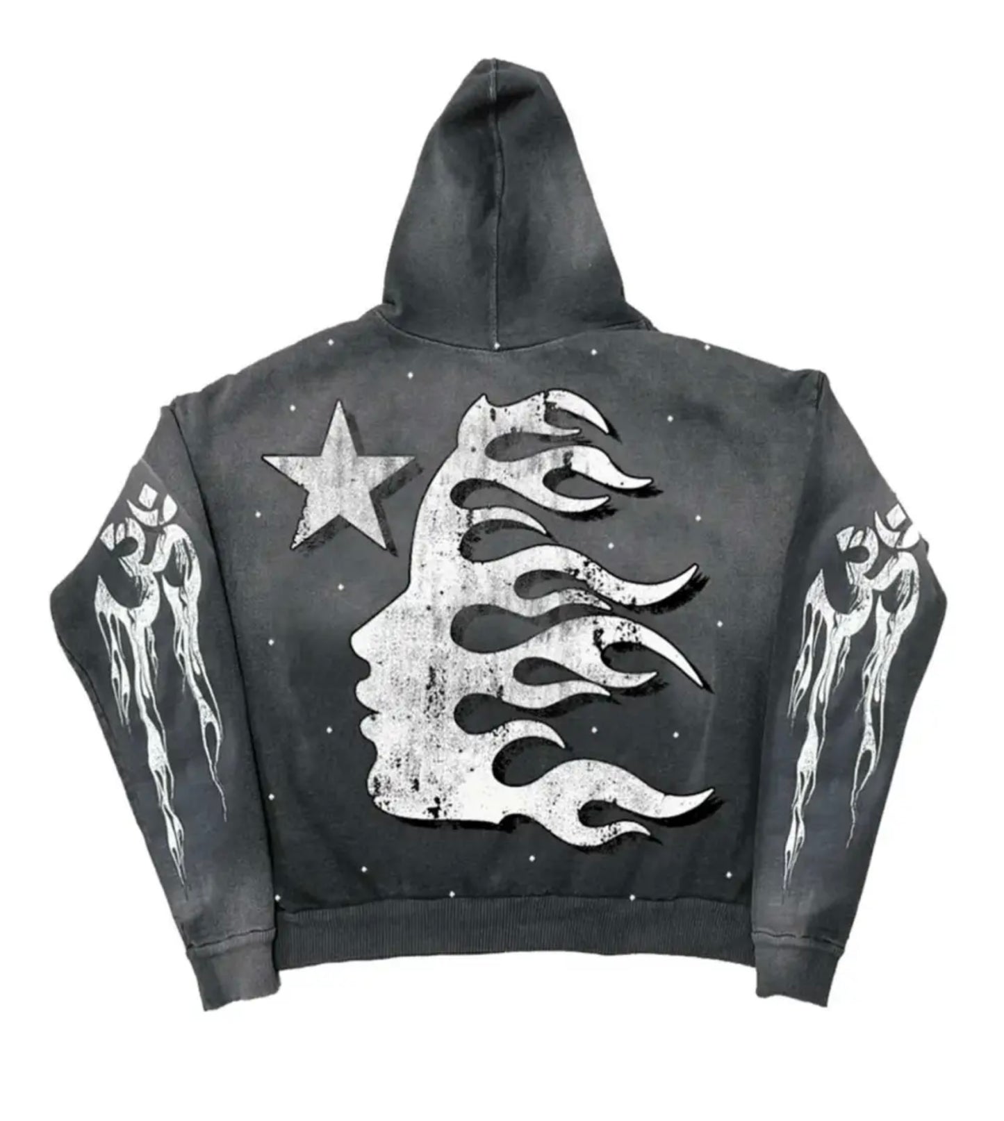 Hellstar Racer Hoodie Faded Black