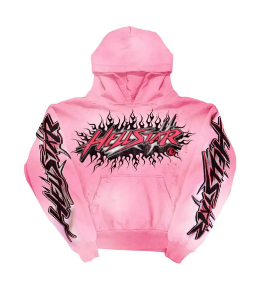Hellstar Brainwashed Hoodie Pink