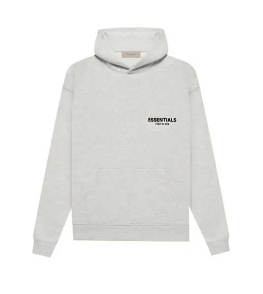 Essentials Light Oatmeal Linen Hoodie