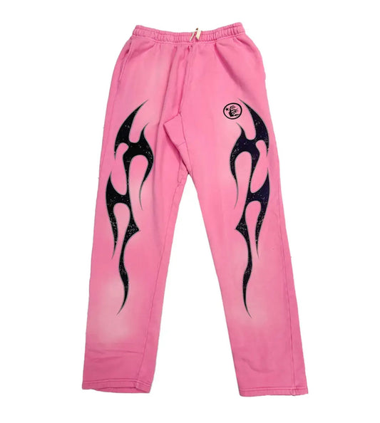 Hellstar Studios Pink Flame Sweatpants